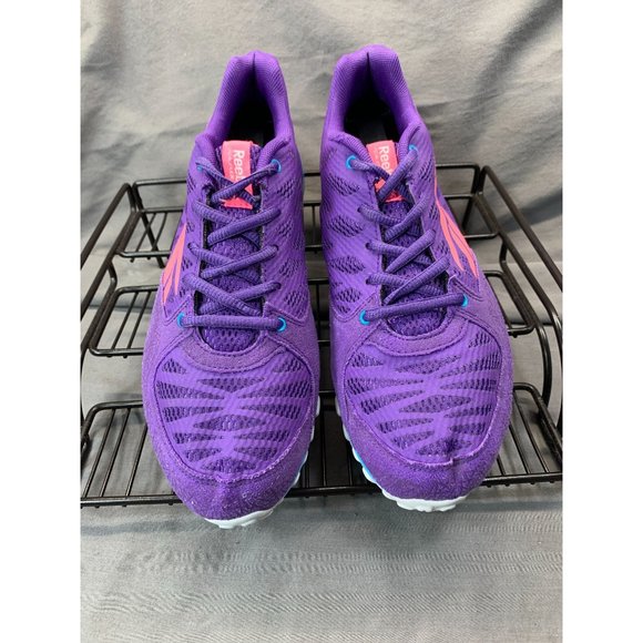 REEBOK REALFLEX (V47472) Purple/Pink/Teal Running Shoes Women's Size 7 - Picture 6 of 10
